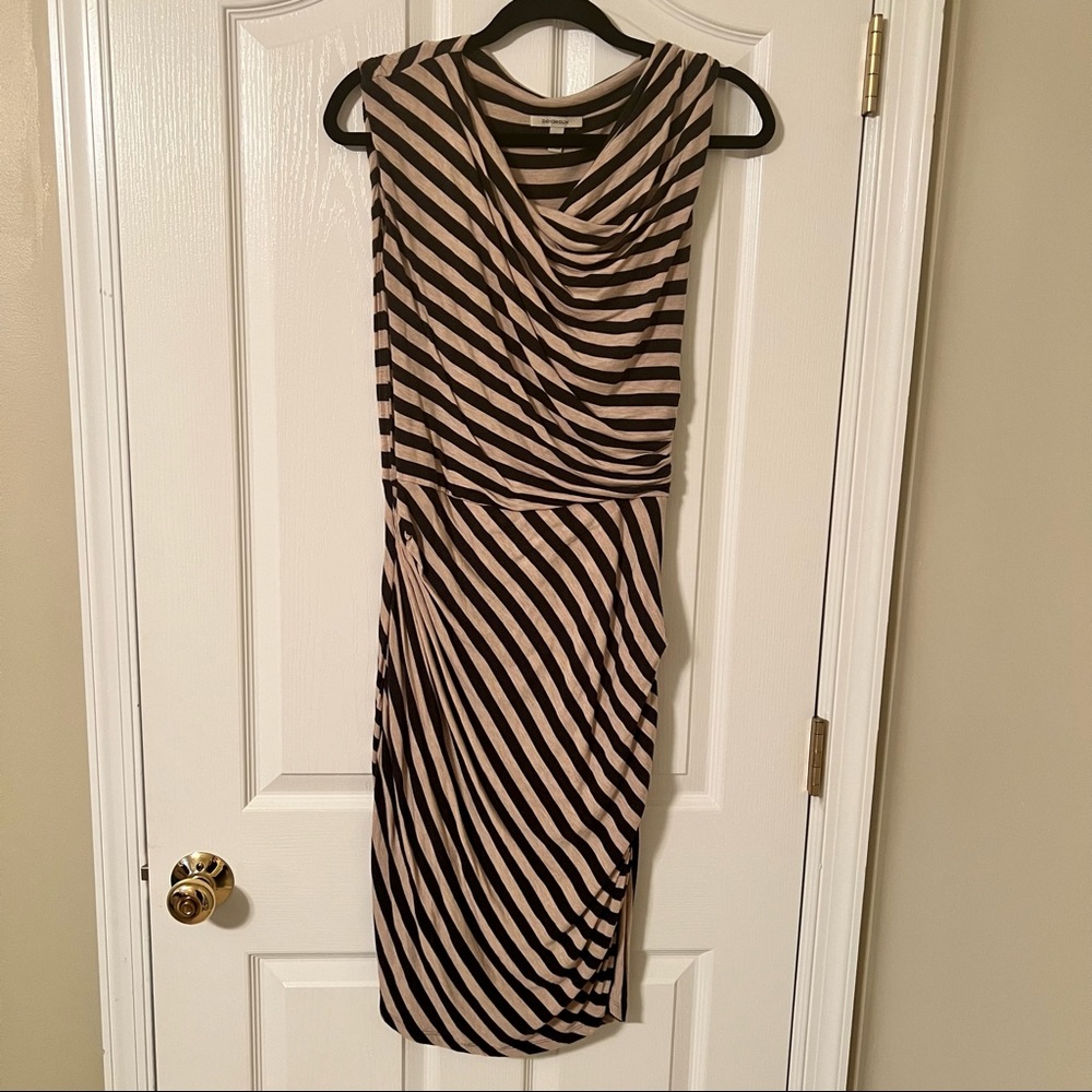 Anthropologie Bordeaux Given then Gathered dress